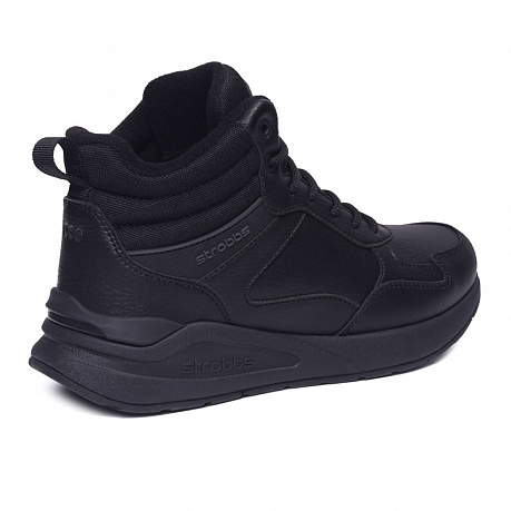 Кроссовки Strobbs с шерстью женские F8526-3 черные. Изображение 3 из 4